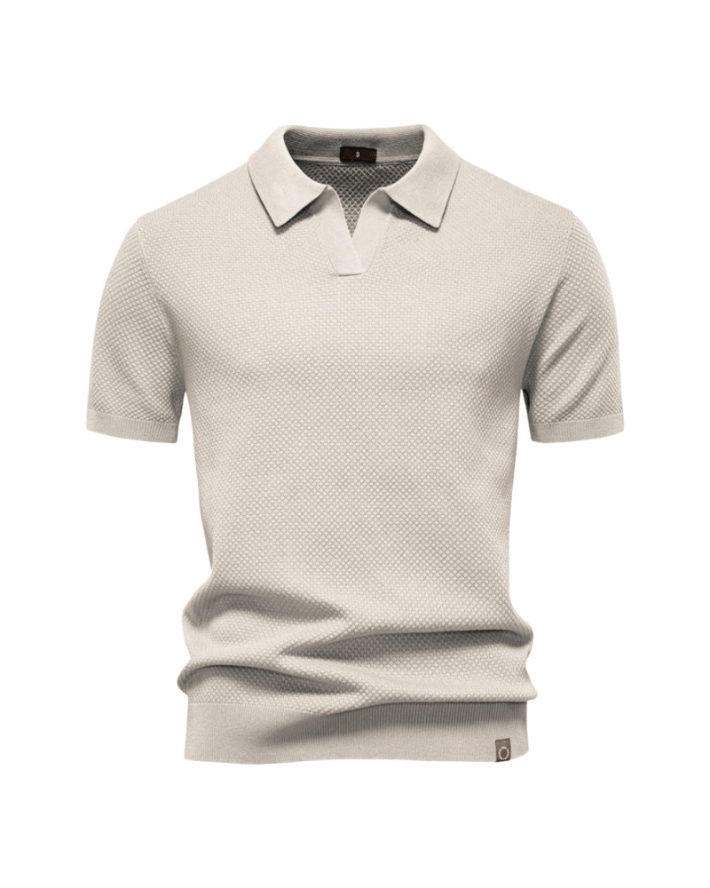 August | Casual Textured Polo Shirt