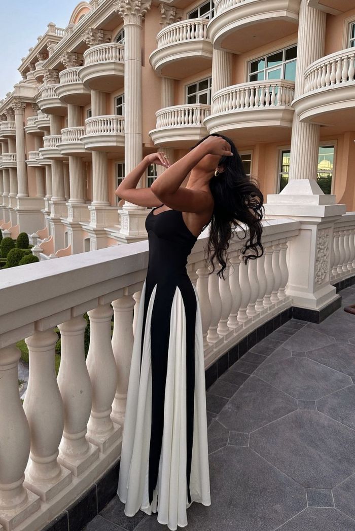 Elianna | Gestreiftes Maxi-Kleid