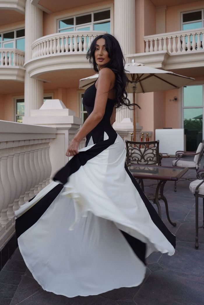 Elianna | Gestreiftes Maxi-Kleid