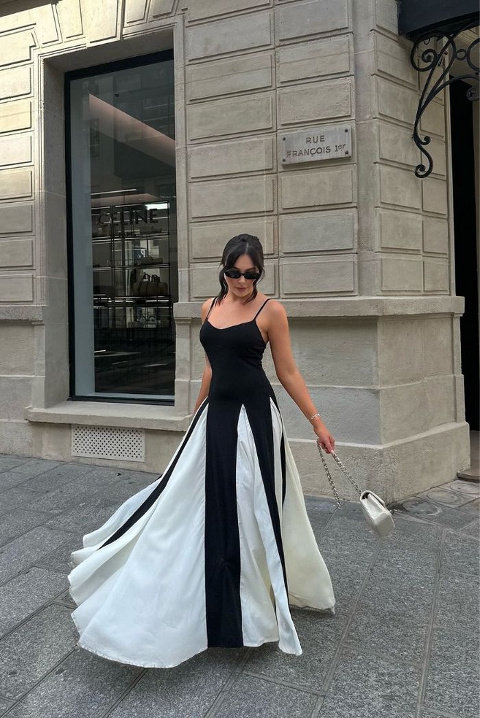 Elianna | Gestreiftes Maxi-Kleid
