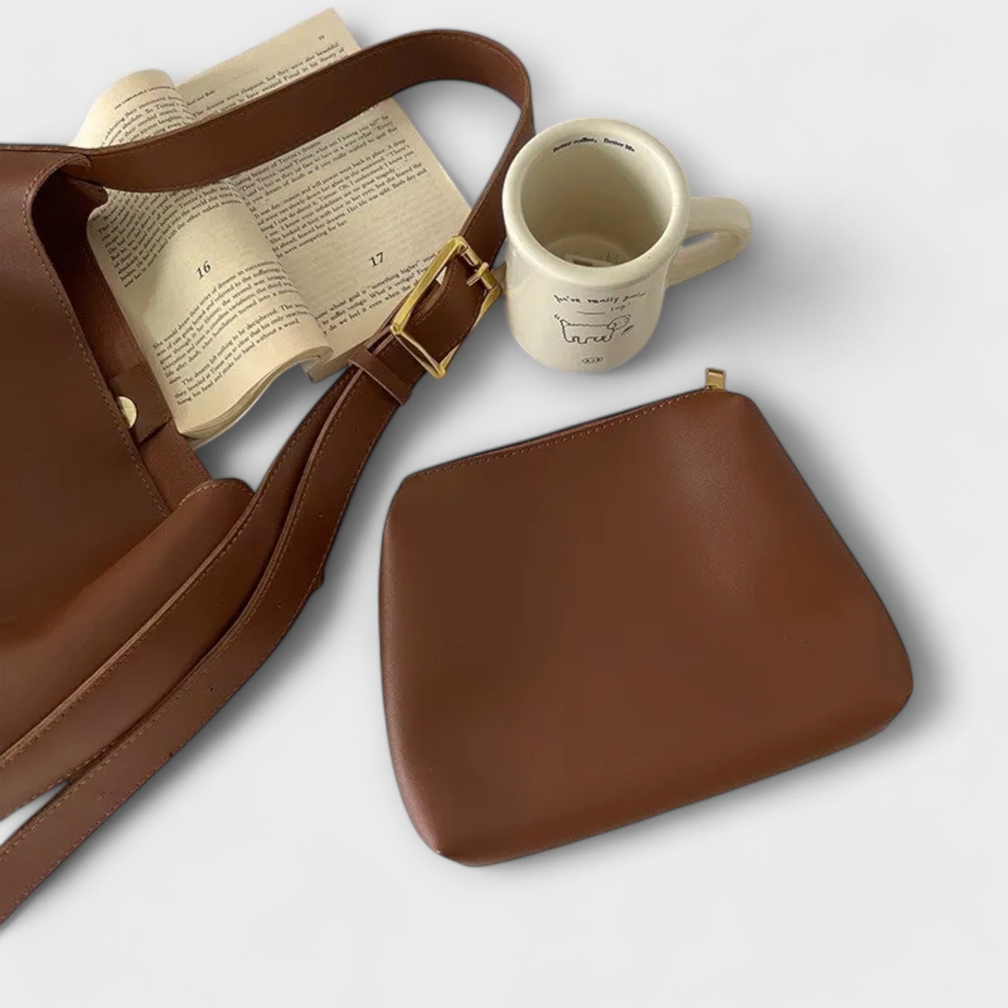 Olivia – Stilvolle Leder-Schultertasche