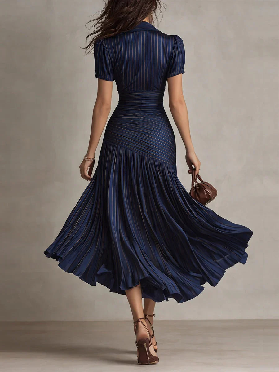 Florenz | Elegantes Vintage Chiffon Maxikleid