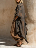 Margaret | Dreiteiliges Nomadisches Bohemian Kunstdruck-Outfit
