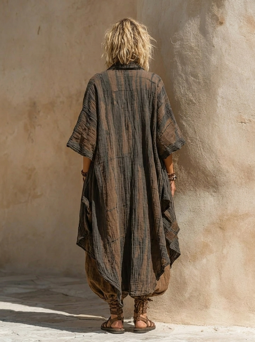 Margaret | Dreiteiliges Nomadisches Bohemian Kunstdruck-Outfit