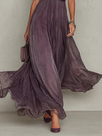 Ashley | Elegantly Vintage Chiffon Maxi Dress