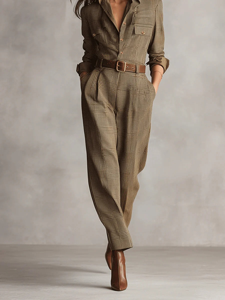 Lucinda – Stilvoller Tweed-Overall