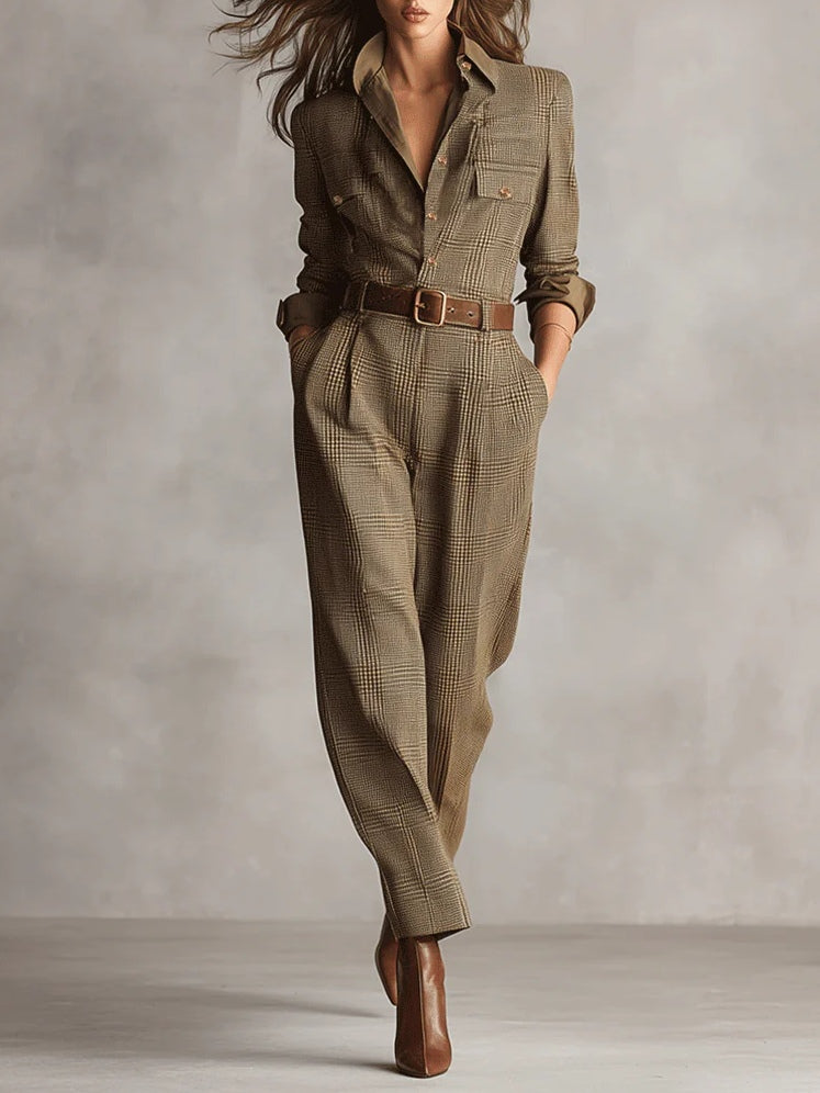 Lucinda – Stilvoller Tweed-Overall