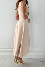 Blumenmuster Kleid
