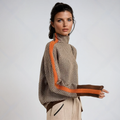 Lindemann Atelier | Malou – Rollkragenpullover mit Kontrastdetails