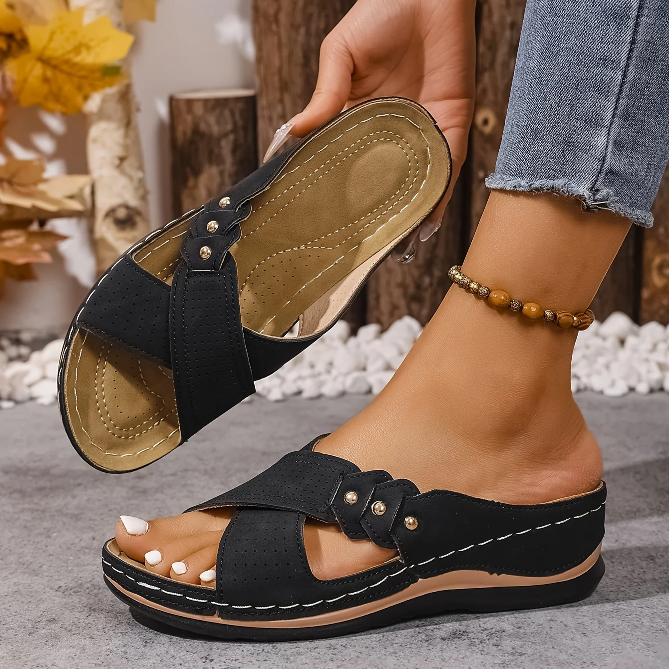 Pascalle | Orthopedic Wedge Sandals
