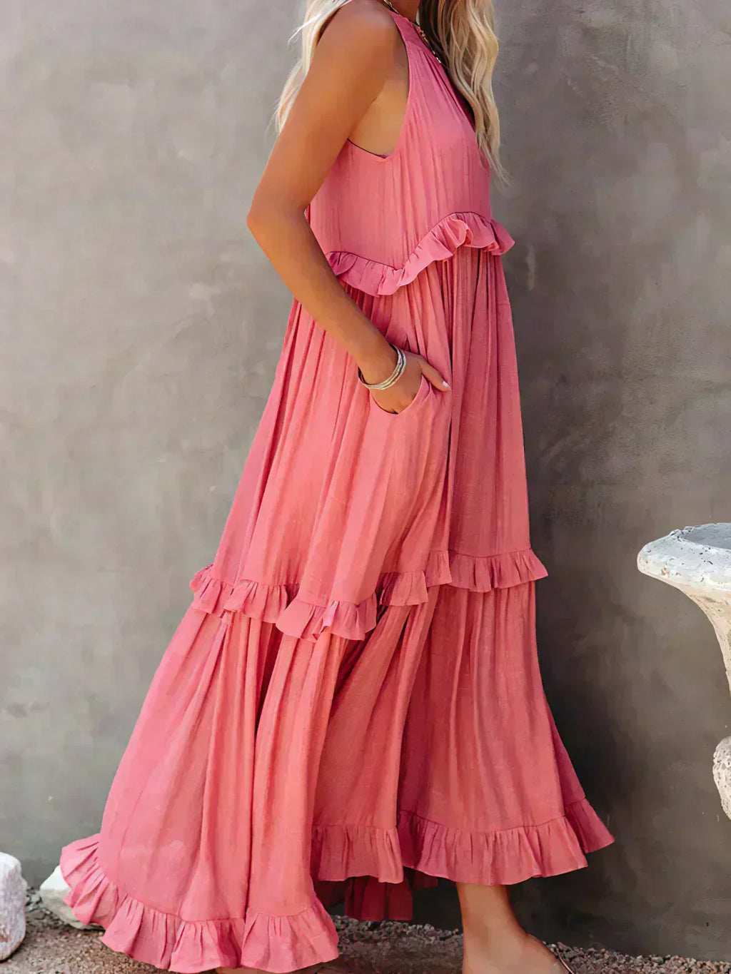Dylilah | Kleid mit Rüschenabschluss