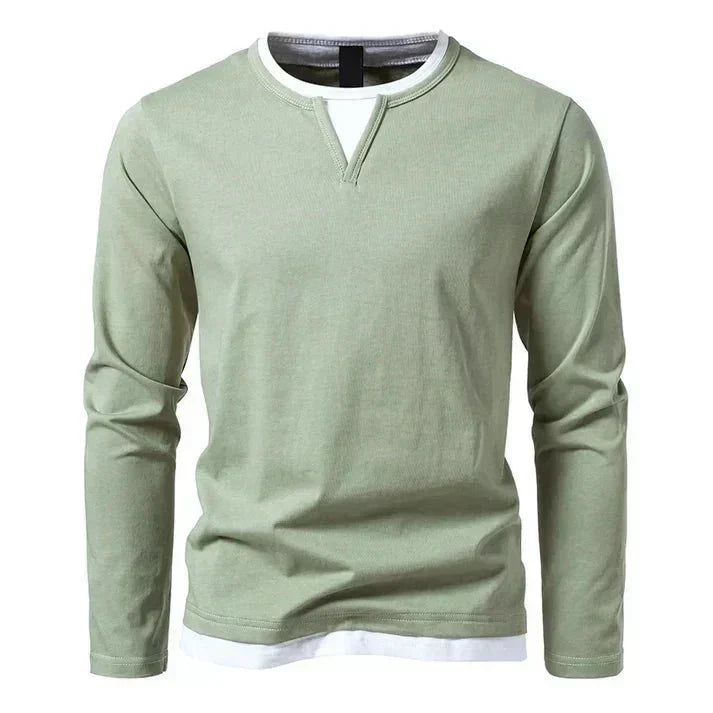 Alwin | Hochwertiges Langarmshirt aus gekämmter Baumwolle