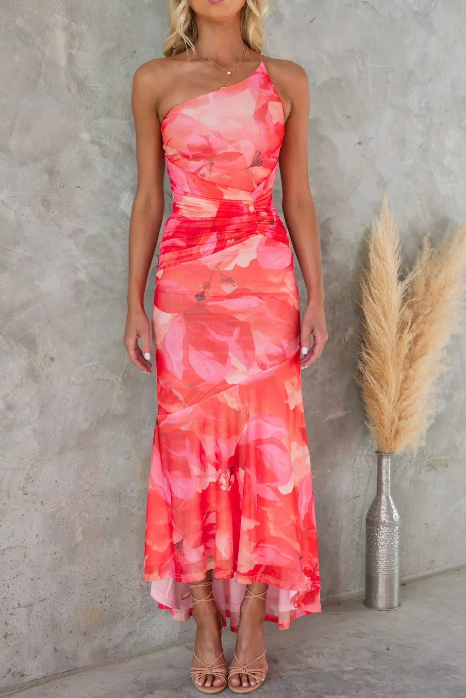Layla™ | Asymmetrisch Plissiertes Kleid