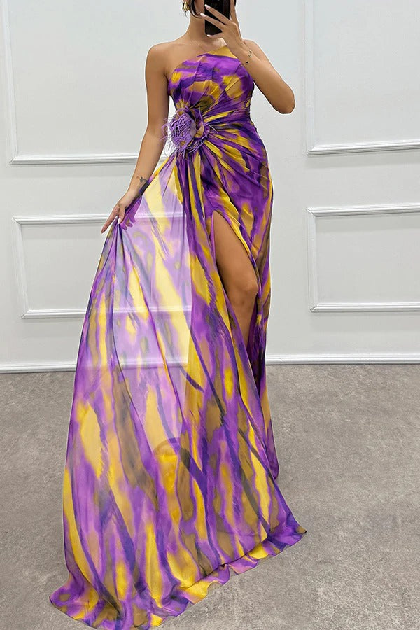 Lebhaftes Drapiertes Kleid