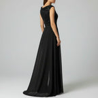Fallon - Strukturierter Tüll Abend-Jumpsuit