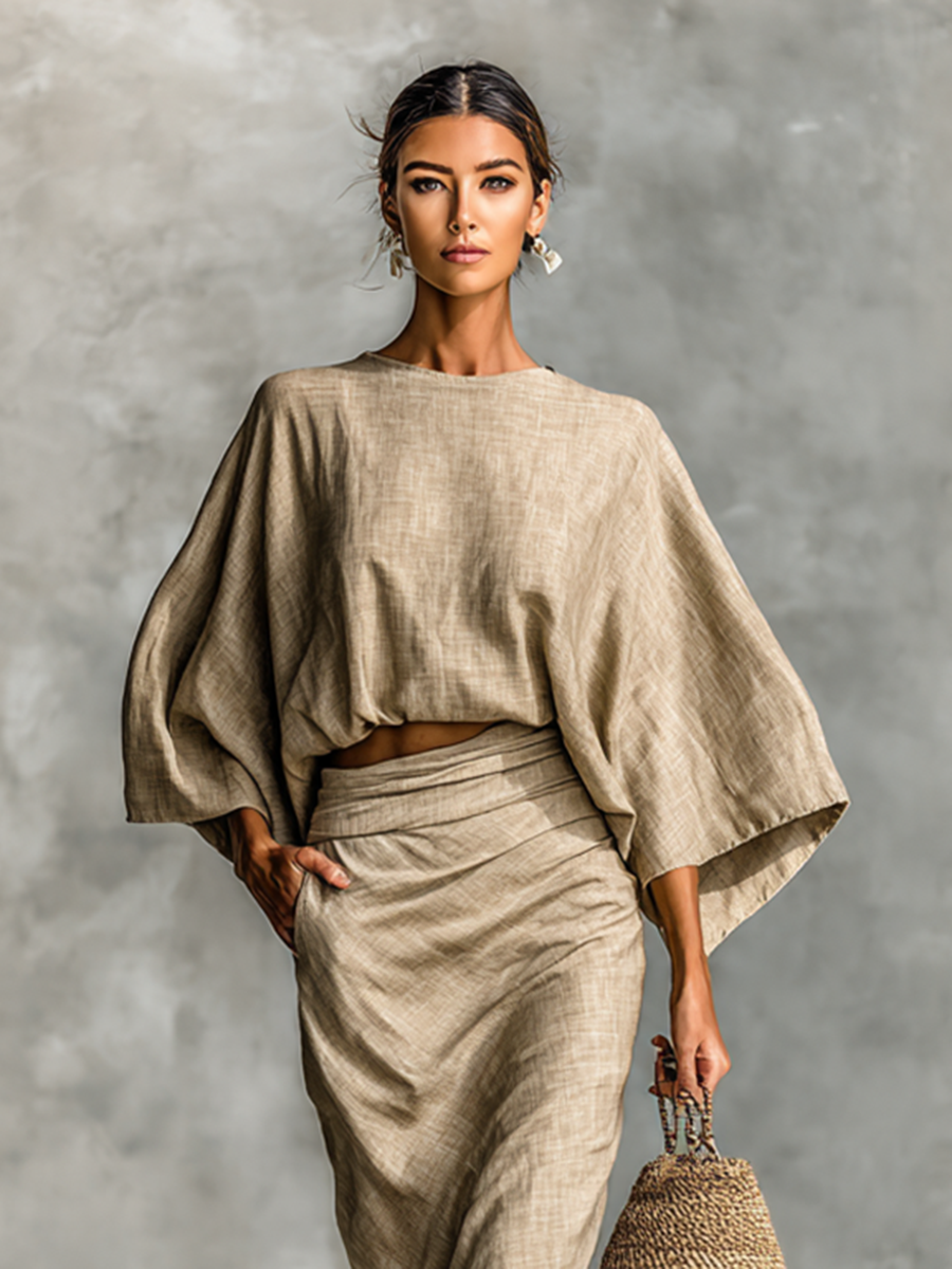 Lena | Zweiteiliges Set aus Baumwolle und Leinen
