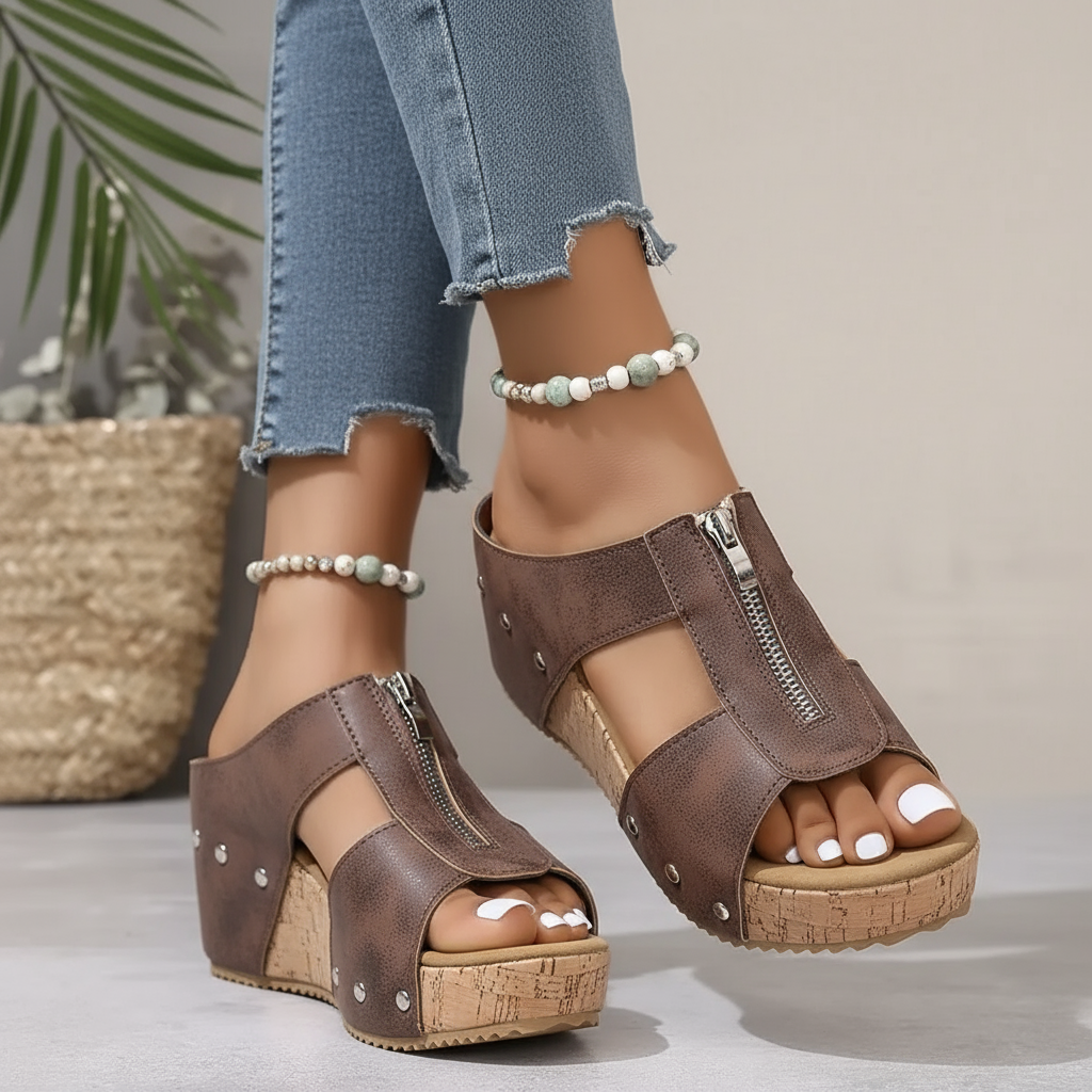 Gigi - Trendige Keilsandalen