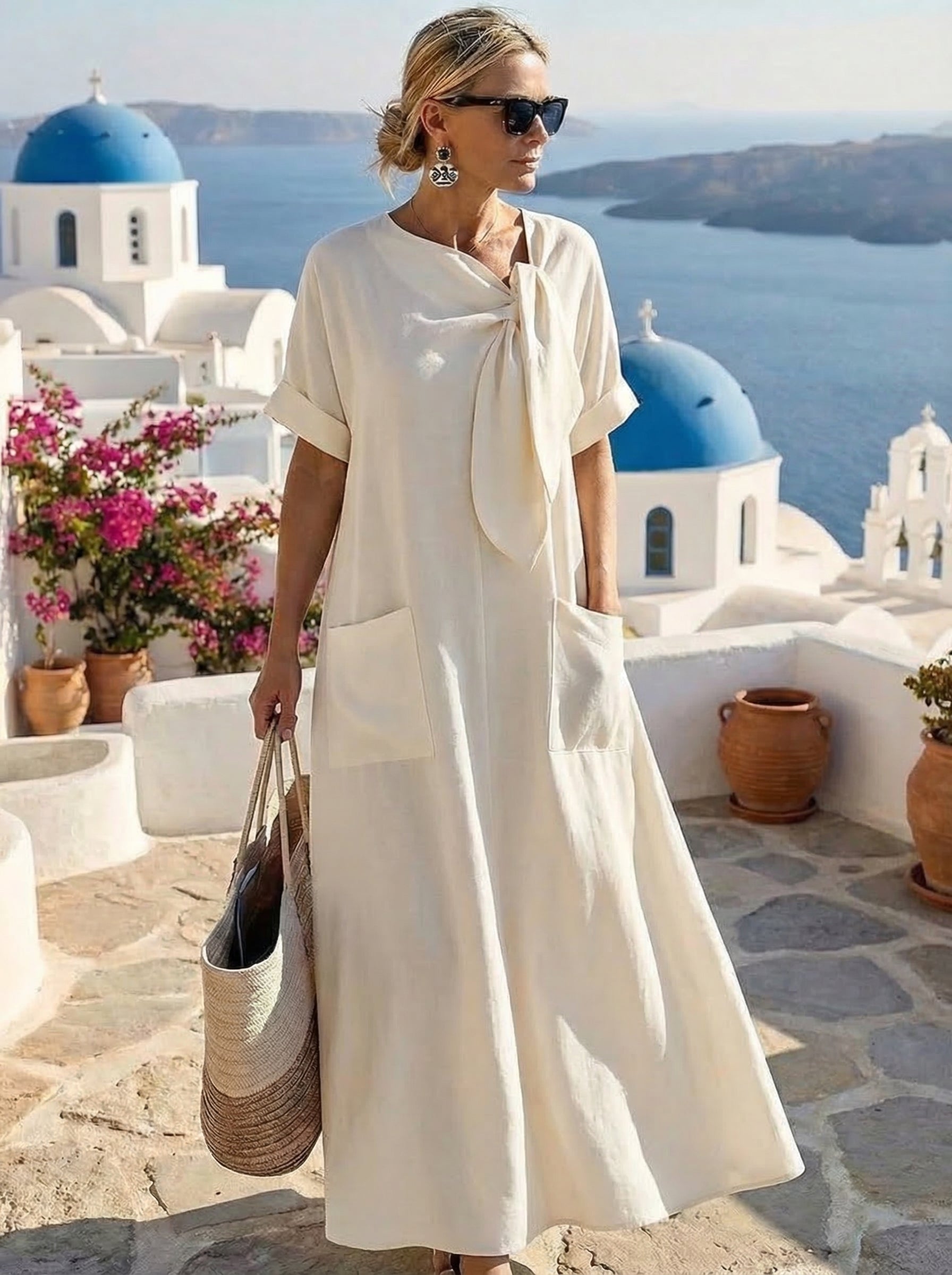 Fleur™ Elegantes Kleid mit praktischen Taschen