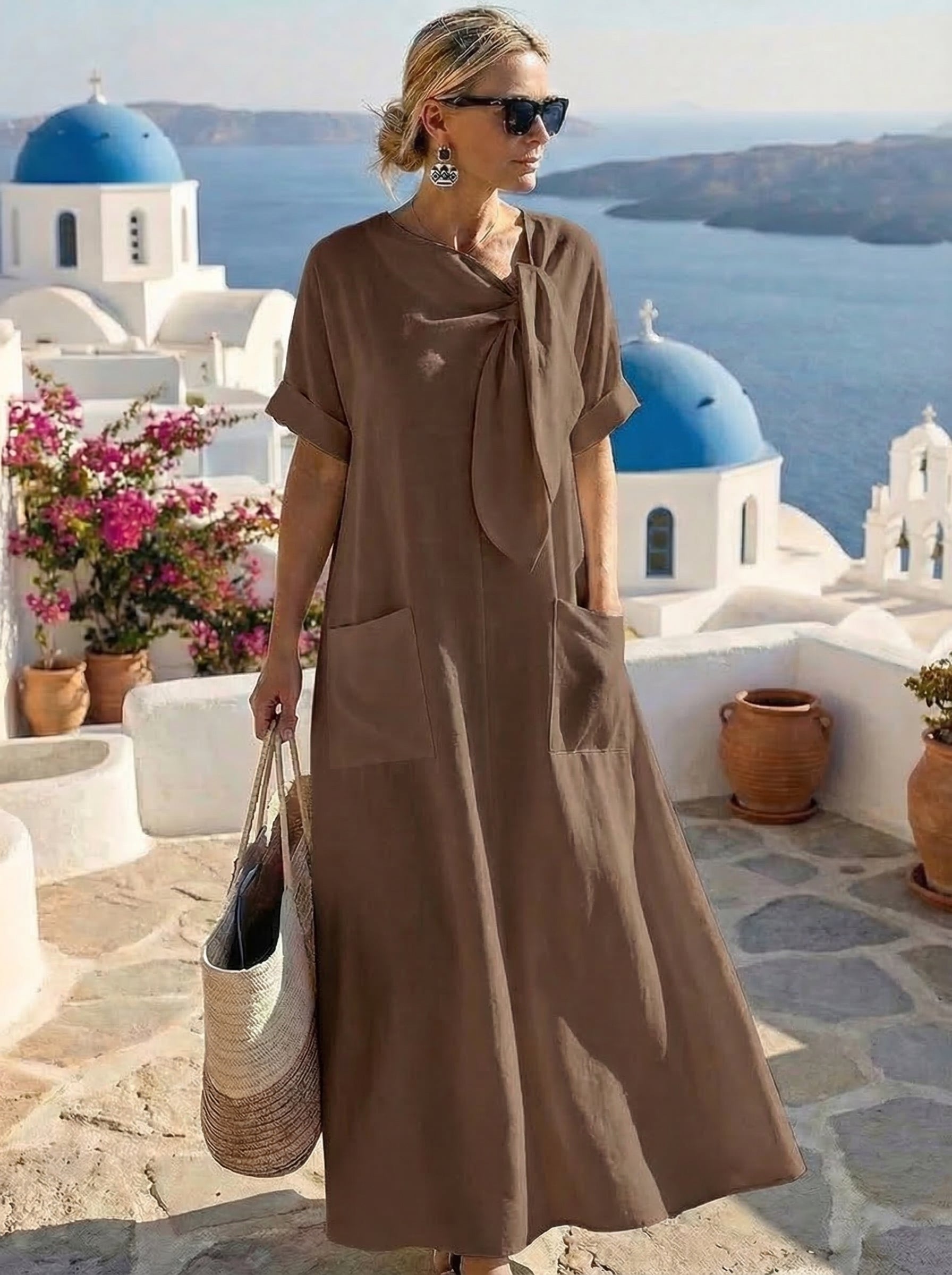 Fleur™ Elegantes Kleid mit praktischen Taschen
