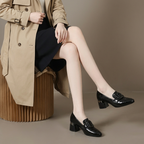 Valora Leather Loafers with Heels