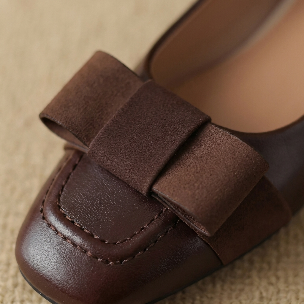 Camille Bogen Leather Ballet Flats