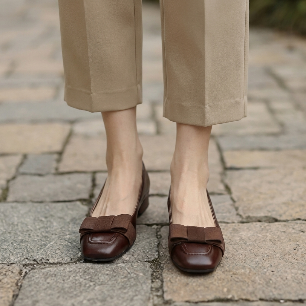 Camille Bogen Leather Ballet Flats