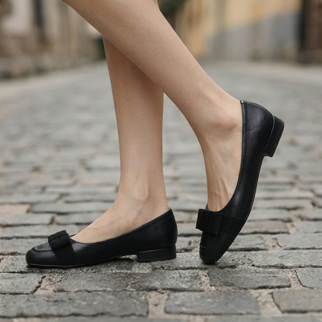 Camille Bogen Leather Ballet Flats