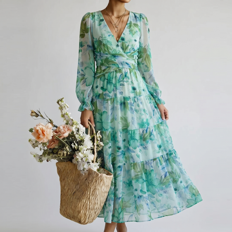 ALTHEA | Maxikleid mit Blumenmuster