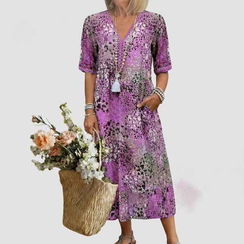 ANNA | COLORFUL MIDI DRESS
