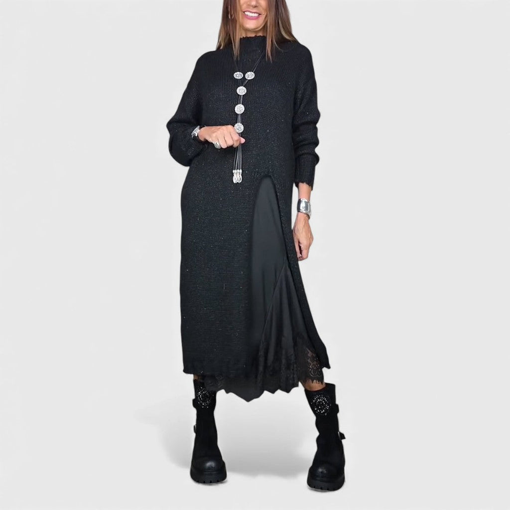Portia – Elegantes Set aus geschichtetem Sweater und Kleid