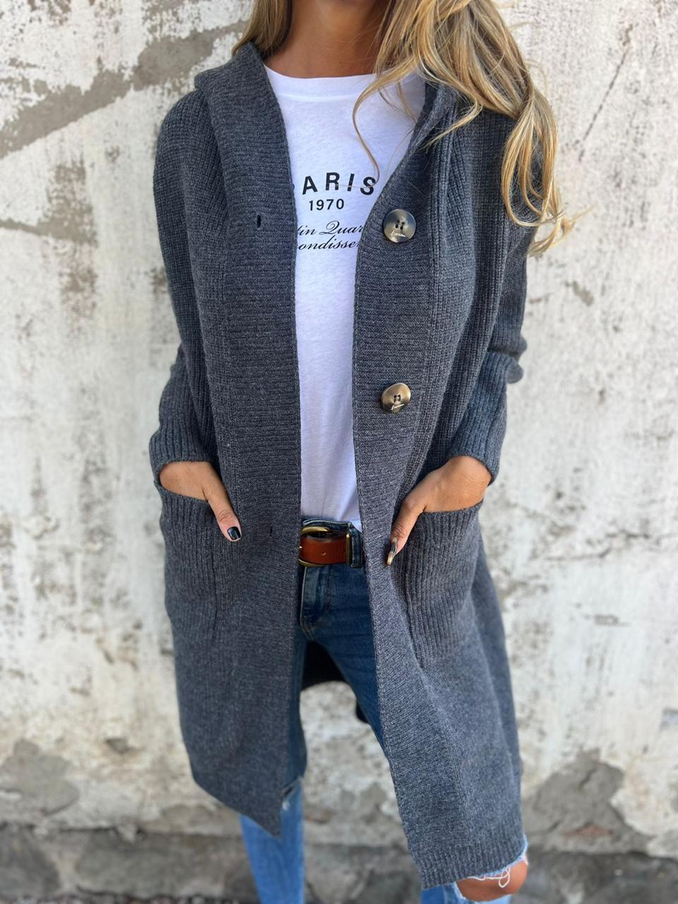 Giselle™ | Cozy, Long Cardigan for Extra Warmth