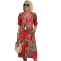 Sidonia - Entspanntes Sommerkleid mit V-Ausschnitt für Damen