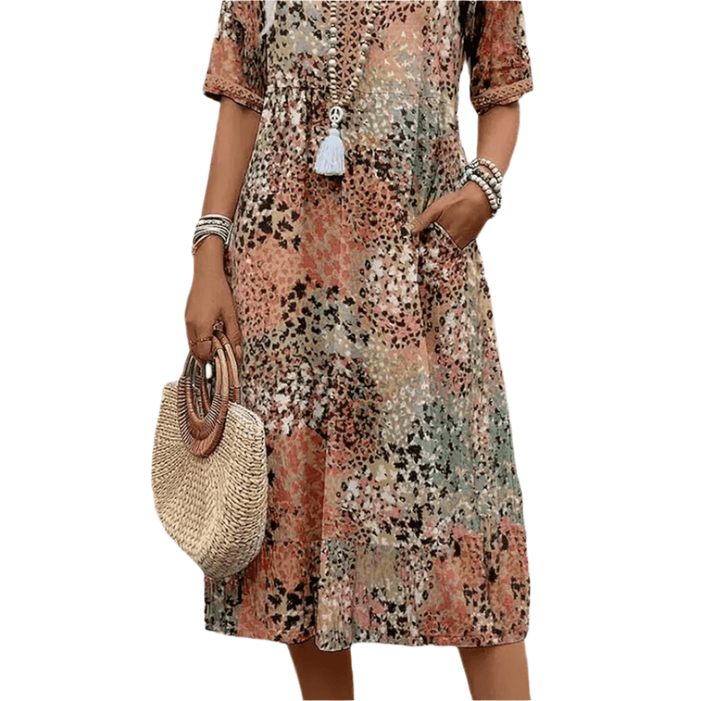 Sidonia - Entspanntes Sommerkleid mit V-Ausschnitt für Damen