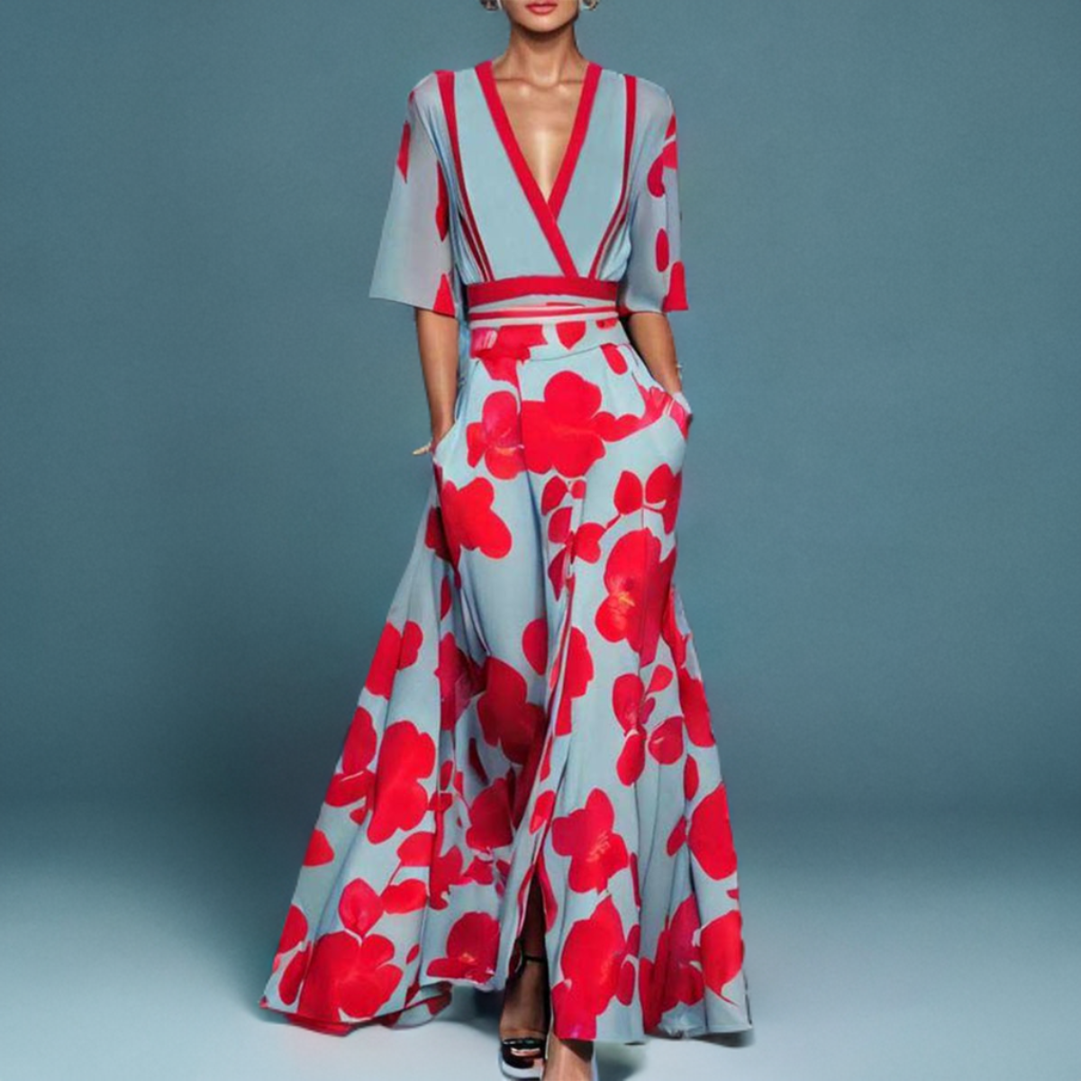 Elegantes Kleid aus Viskose