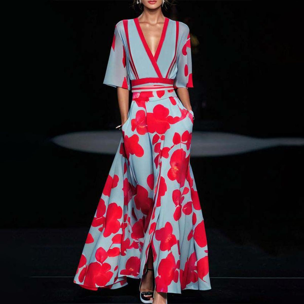 Elegantes Kleid aus Viskose