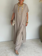 Liora - Bequemes asymmetrisches Zweiteiliges Outfit