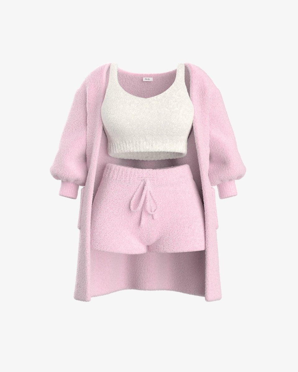 Tallulah – Bouclé Knit Pajama Set