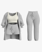 Tallulah – Bouclé Knit Pajama Set
