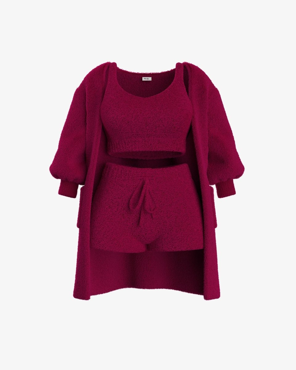 Tallulah – Bouclé Knit Pajama Set