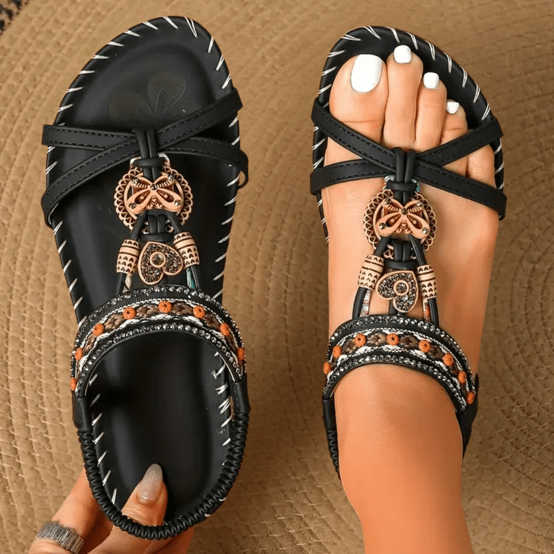 Simona | Komfort Sandalen Stil Ibiza