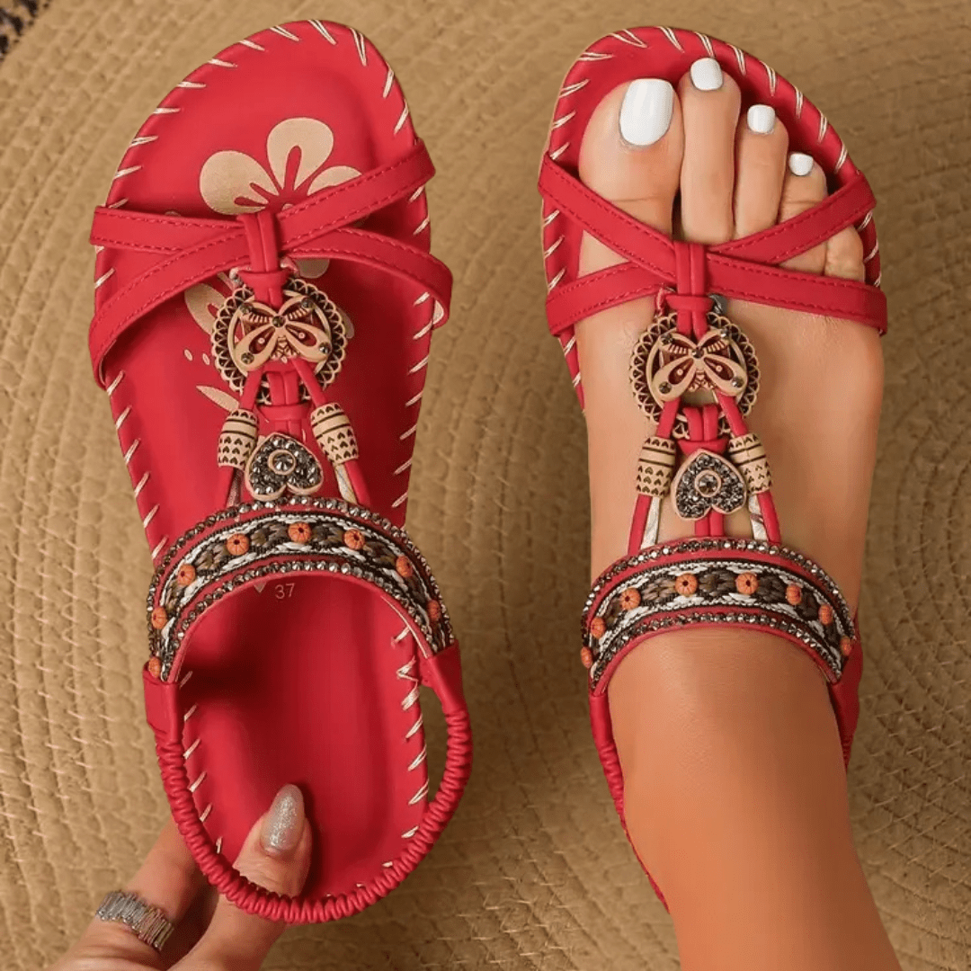 Simona | Komfort Sandalen Stil Ibiza
