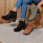 Lorena™ | Premium Faux Leather Ankle Boots