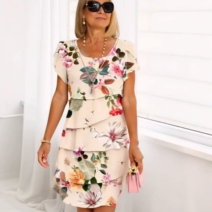 Lyrra | Elegantes Blumenmuster-Kleid