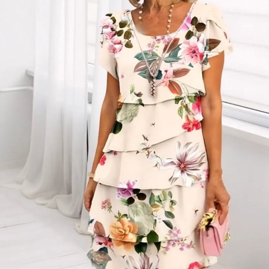 Lyrra | Elegantes Blumenmuster-Kleid