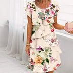 Lyrra | Elegantes Blumenmuster-Kleid