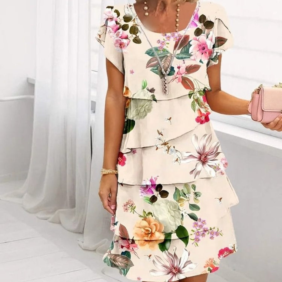 Lyrra | Elegantes Blumenmuster-Kleid