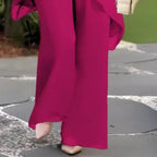Saskia – Draped Two-Piece Palazzo Set