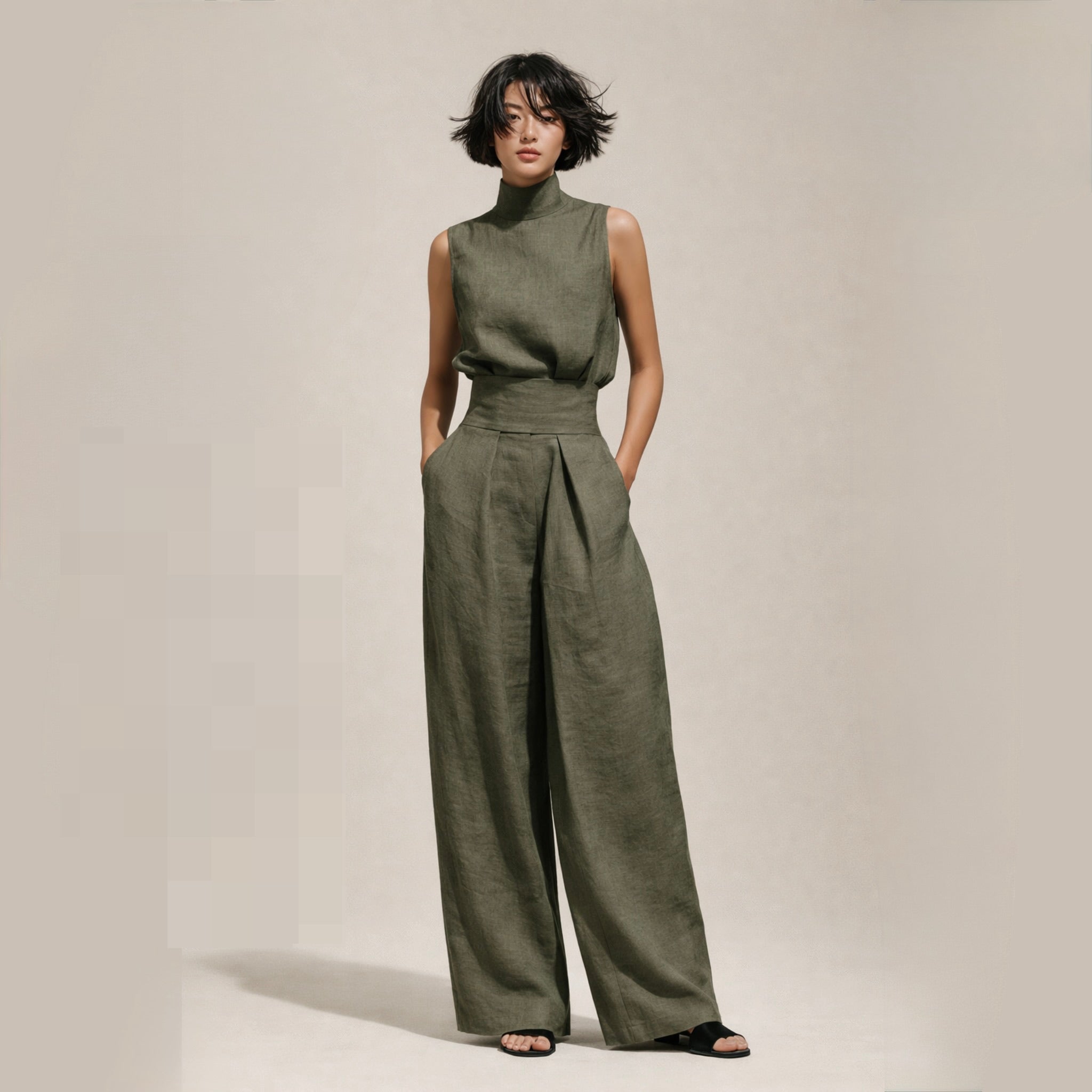 Elisa | Stilvoller Jumpsuit mit Hoher Taille