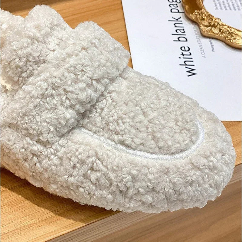 Louise | Weiche Teddy-Pantoffeln