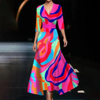Elegantes Kleid mit Blumenmuster